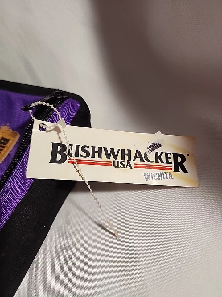 🚴Bolsa de cuadro de bicicleta Bushwhacker de colección de los años 90 rueda y almacenamiento de bicicleta púrpura raro Foto 3 de 4