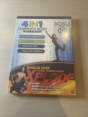 Bosu 4 in 1 Complete Body Workout DVD & Xplode Cross Training fitness