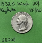 1932-S Washington Quarter 25c XF / AU Extra Fine About Uncirc. US Coin Key Date