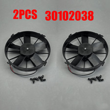 2 Spal 12 High Performance Puller Radiator Cooling Fan 1640 Cfm Paddle Blades