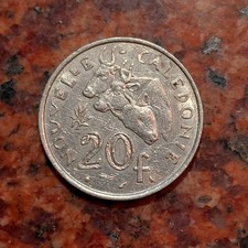 1972 NEW CALEDONIA 20 FRANCS COIN - #B7957