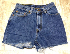 Levi's Womens Cutoffs Denim Shorts Size 5 Waist 26" Vintage 90s Made in USA