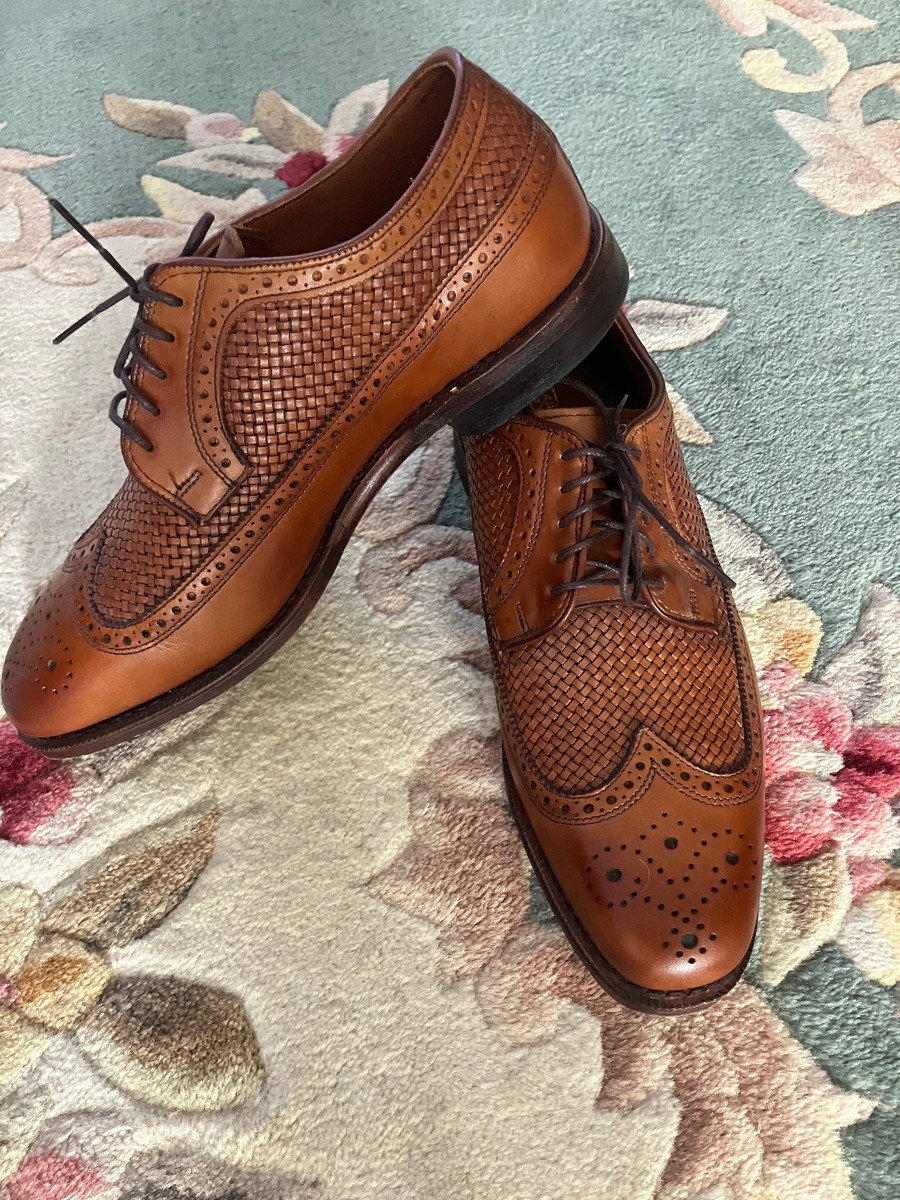 NEW Allen Edmonds Shoes Mens 8 D Brown Leather Strand Oxford  display picture 1