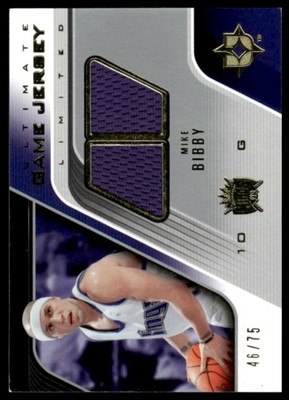 2004-05 Upper Deck Ultimate Collection #UGJ-MB Mike Bibby Game Jerseys #/175