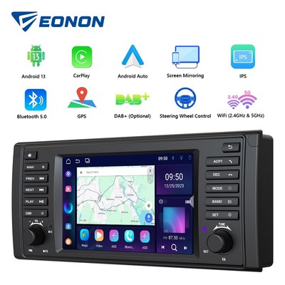 For BMW E39 525i 528i Android 13 7''Touchscreen CarPlay Car Radio GPS Stereo WiFi