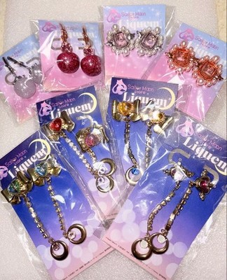 Sailor Moon x Liquem 8-Piece Jewelry Set Earrings Ribbons Super Sailor Scouts