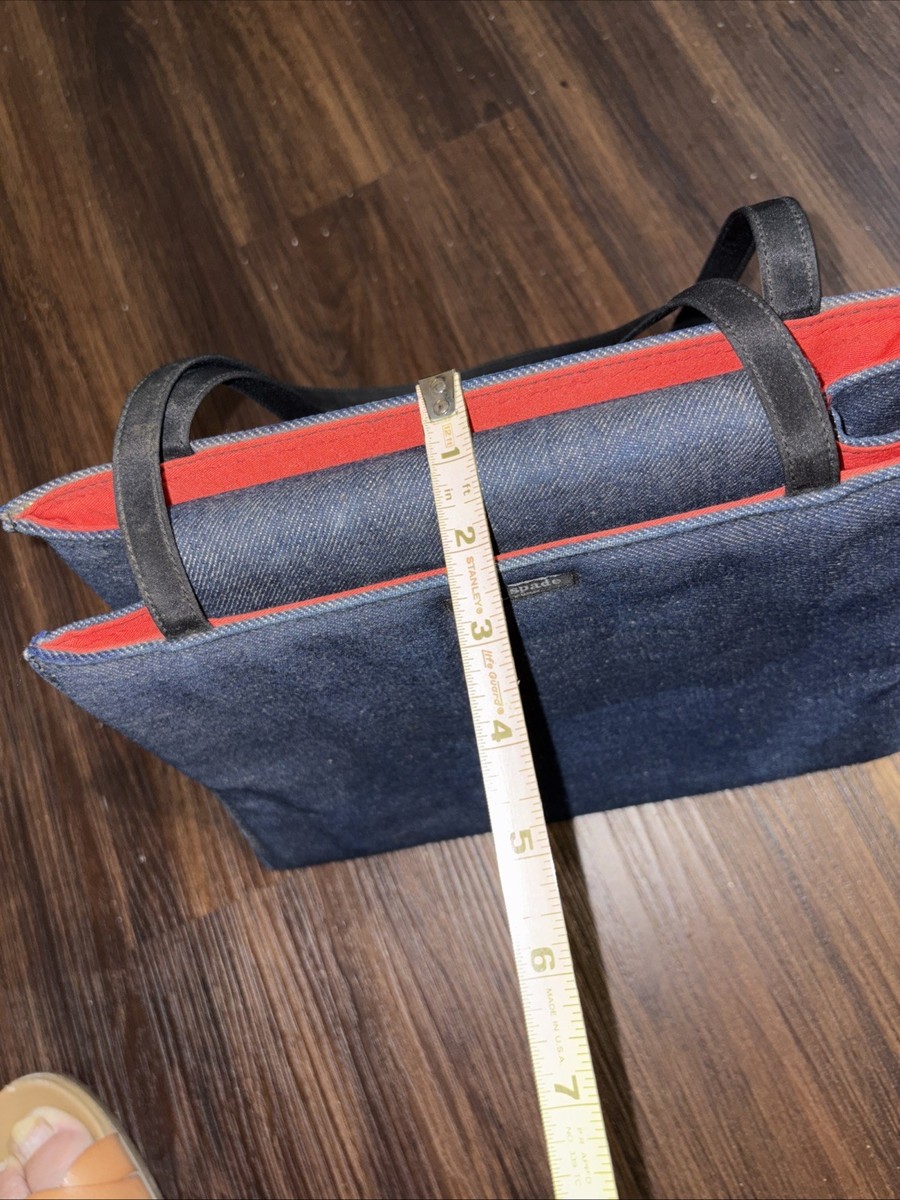 Kate Spade Vintage Denim Purse Blue Jean Tote Bag | eBay