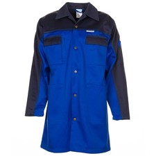 PLANAM Berufsmantel Kornblau/Marine Arbeitskittel Meisterkittel Werkstattkittel