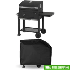 Heavy Duty Charcoal Grill 372sqin Cooking Surface Warming Rack Tool Holder New