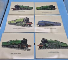 Vintage Lot 40 x British Steam Locomotive Rai...