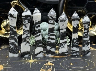 Natural Zebra Jasper Canton Style towers Discounted for leans Free shipping