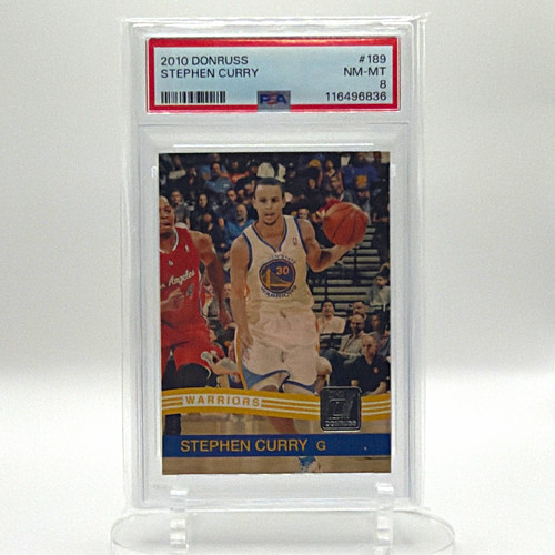 Donruss 2010 Stephen Curry Rookie #189 PSA 8 Golden State Warriors