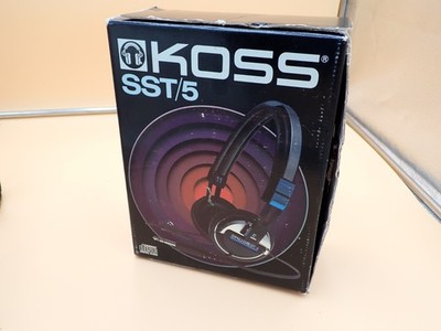 Vintage KOSS SST/5 Digital Ready Headphones Adjustable Metal Headband 1/4 Plug