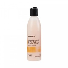 McKesson Shampoo and Body Wash, Apricot Scent, 8 Oz. Squeeze Bottle, 48 Count