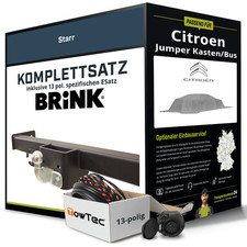 Für CITROEN Jumper Kasten/Bus 250 Anhängerkupplung starr +eSatz 13pol 11- NEU