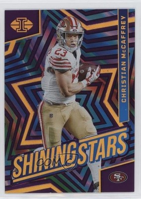 2024 Panini Illusions Shining Stars Purple 24/50 Christian McCaffrey #25 14dq