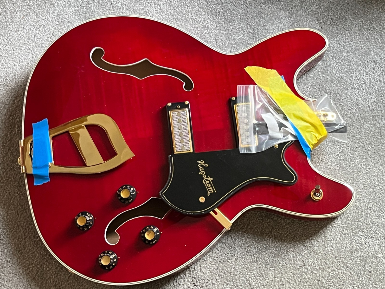 Hagstrom Viking II 67 guitar body cherry  loaded