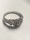 Vintage Celtic Knot Sterling Silver Ring-size 9