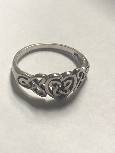 Vintage Celtic Knot Sterling Silver Ring-size 9