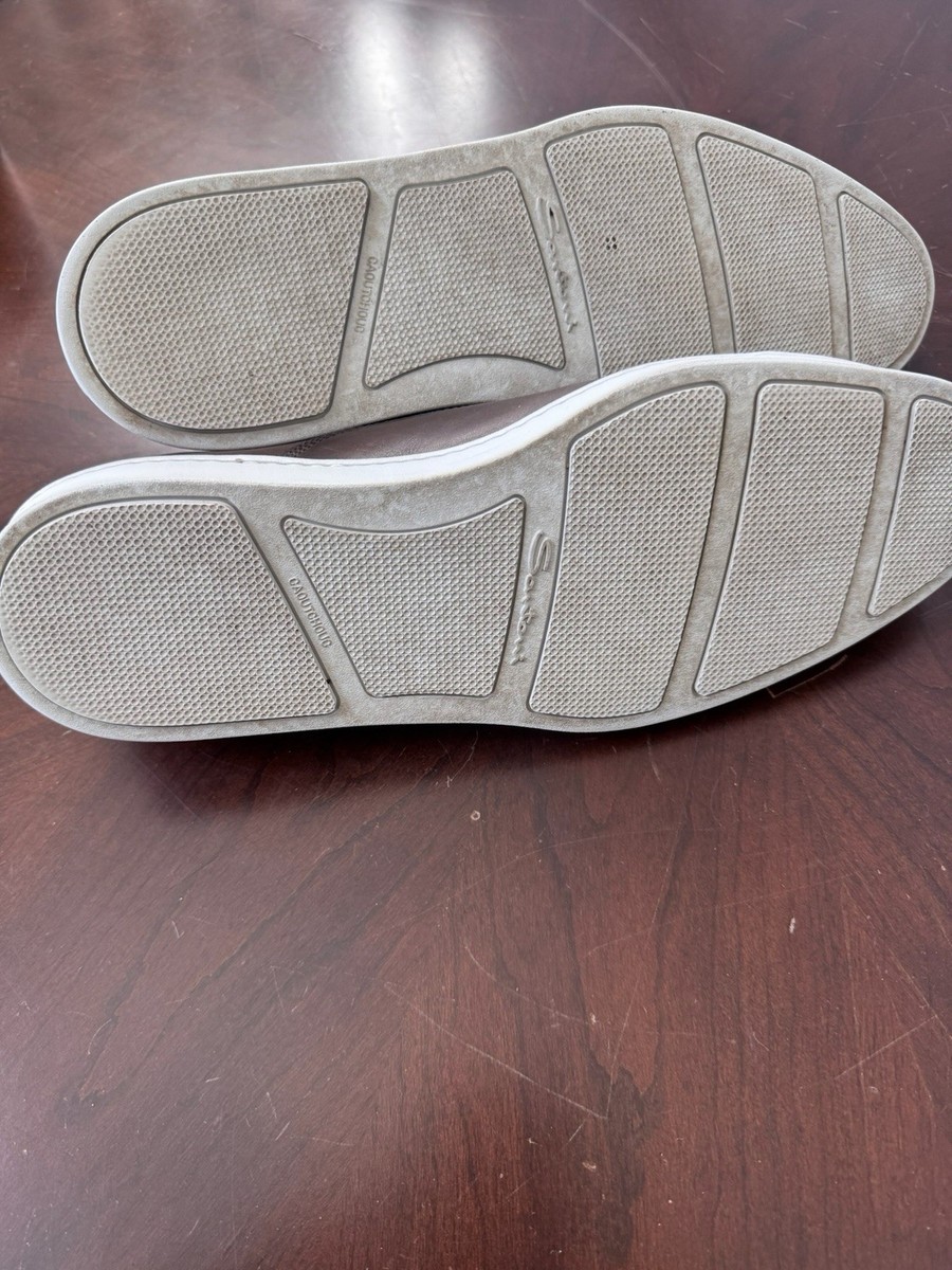 Santoni Durbin Derby Calfskin Leather Sneaker Lace-up Gray  display picture 2