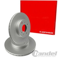 2X Herth+Buss Bremsscheiben 255Mm InnenbelÜFtet Vorne Passend FÜR Toyota Corolla