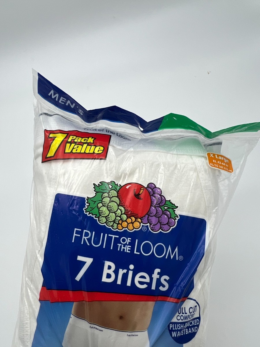 Fruit of the Loom Mens Brief - White, XL, 7-Pack for sale online