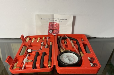 #ad 0 140PSI Car Fuel Pressure Tester Kit TU 114 Vehicle Gas Gasoline Injection ... $25.75