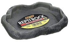 Reptile Rock Food Dish, Medium 7.25"l x 6"w x 0.75"h Standard Packaging