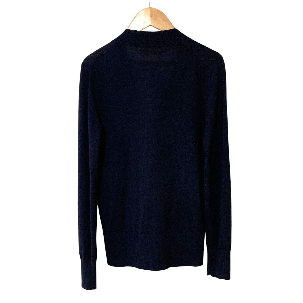 TORY BURCH Wool Knit Cardigan, XS, Navy Women USED thumbnail 2