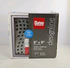 Oatey Designline 6 in. x 6 in. Stainless Steel Square Shower Drain Wave Pattern