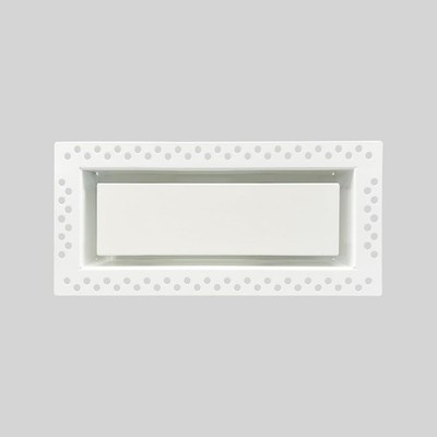 Flush Wall Vent Cover 4x10 Inch for Drywall Vent, Metal Wall-Mounted Air Registe