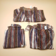 MISSONI Vintage Zig Zag Knit 3-Piece Set Cardigan Maxi Pants Luxury Rare Runway