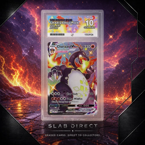 ACE 10 Charizard Vmax SV107/SV122 Shining Fates Gem Mint Pokemon