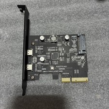 PCI-E 4X to USB 3.1 Adapter,PCI Express Type C Gen 2 10 Gbps 2-Port Expansion
