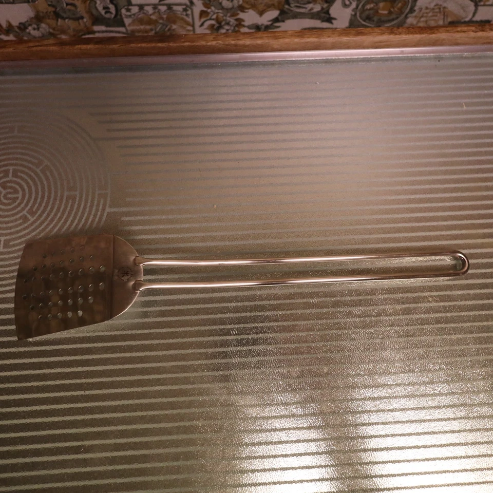 WILLIAMS SONOMA 14" OPEN KITCHEN STAINLESS STEEL SPLIT WIRE HANDLE SPATULA - Image 2 of 4