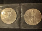 (Lot of 2) 1996 1 oz Silver American Eagles BU.2 oz total (POP UP 3 DAY AUCTION)