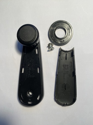 Original VW Golf II Jetta Fenster Kurbel Fensterheber Schwarz 191837579 komplett