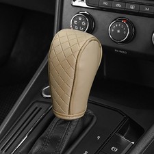 Gear Shift Knob Cover PU Leather Universal Fit Knob Cover Non-Slip Protector