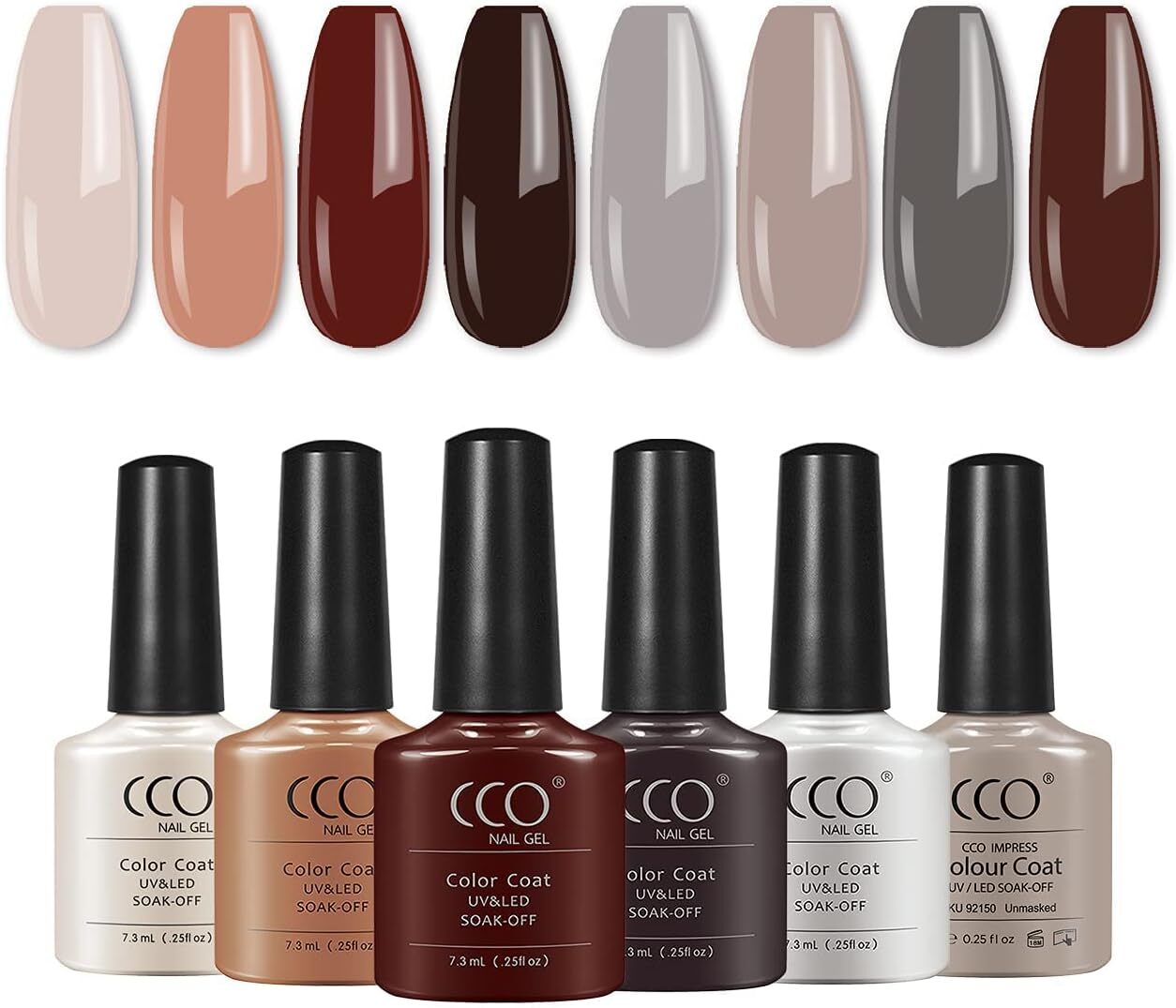 Gel Base Coat and Top Coat Nail Polish No Wipe Base and Top Coat Set 2