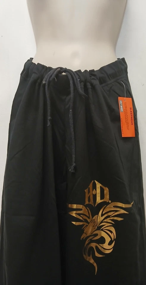 Harley Davidson Lámina Dorada Águila Pijama Ropa de Dormir Pantalones Nuevo Foto 2 de 4