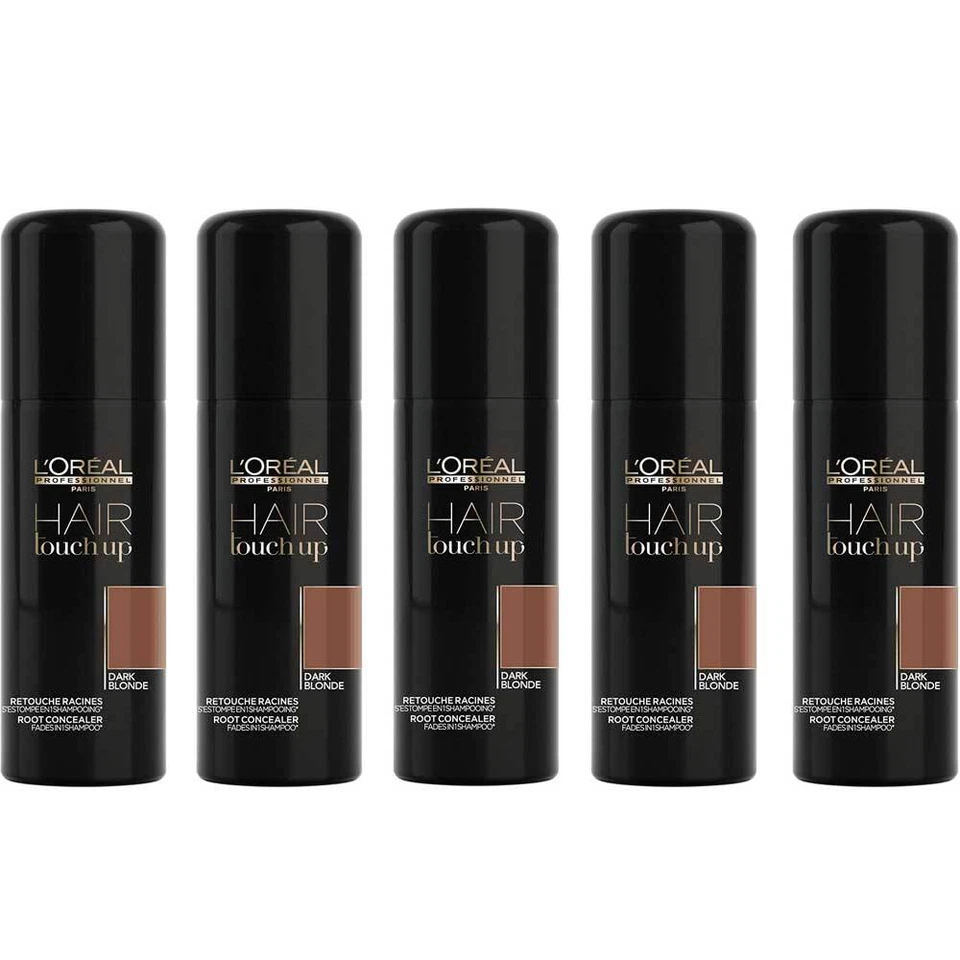L'ORÉAL PROFESSIONNEL Loreal Professionnel Hair Touch Up Dunkelblond 5x 75ml aus DE, kein Import