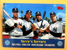 2000 Topps Torre's Terrors #TC3 Paul O'Neil Derek Jeter Bernie Williams Martinez