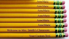 Personalized Laser Engraved Ticonderoga Pencil Teacher Student Special Gift