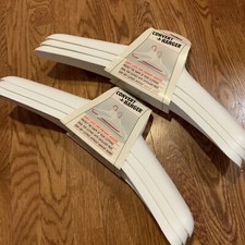 Vintage Shape Saver Cover A Hanger Set Of 6 Made In USA White