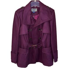 Green With Envy Women’s Wool Blend Purple Port Winter Coat Jacket Nwt (size Xl)