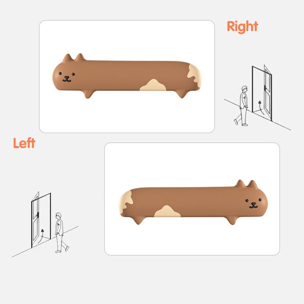 Anti-collision Door Handle Cover Cat Shape Baby Safety Sleeve Protector Home - Picture 7 of 15