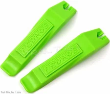  Pair of (2) Pedro's Bicycle Tire / Tube Change Levers Tool Set - Lime Green