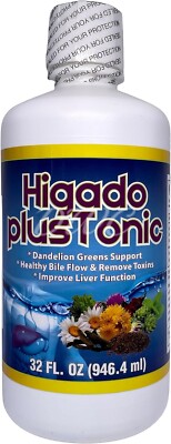 Productos El Colibri Higado Plus Tonic Liquid Dietary Supplement 32 floz
