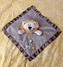 Small Wonders Lovey Lion Rattle Plush Animal Blanket