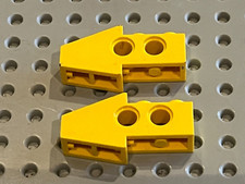 2 x LEGO Technic Yellow wing front ref 2743 / set 8277 8457 8855